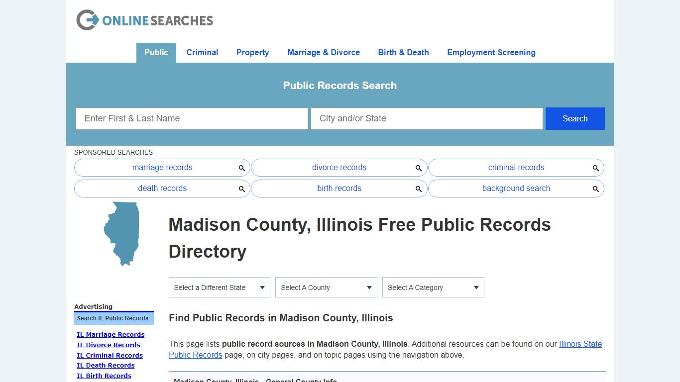 Madison County, Illinois Public Records Directory