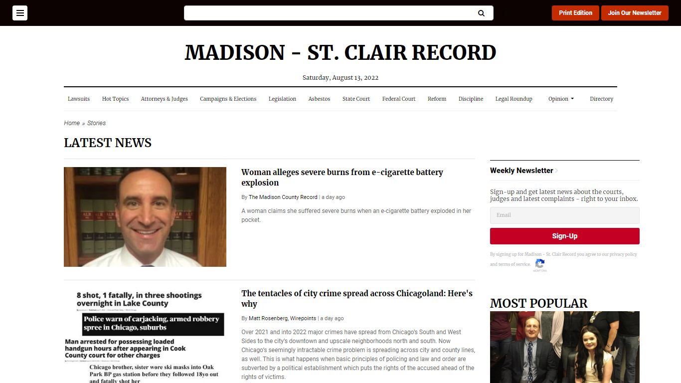 Madison - St. Clair Record News